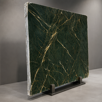 Grande dalle de marbre vert œil de chat naturel poli pour plan de travail de cuisine, meuble-lavabo de salle de bain, revêtement mural, carrelage de sol