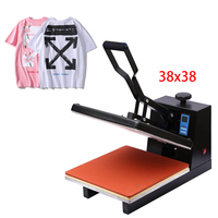 Presse à chaud pour transfert de chaleur par sublimation manuelle DIY pour t-shirt, plaque plate, 38*38, 220v