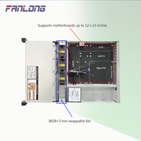 2U 12-Bay Rack-Montiertes Servergehäuse mit SAS/NVME Direct-Attach Backplane und Unterstützung für Redundante Stromversorgungen