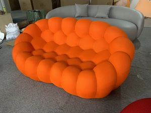 Mobilier de Salon de Luxe Canapé Tissu Velours Roche Bobois Bubble, Chesterfield Modulaire Teddy Relax avec Éponge, 3 Places - Product Image 3