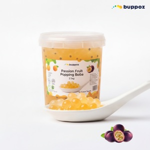 Perles de tapioca éclatantes saveur fruit de la passion 2,1 kg – Halal HACCP pour les salons de thé et les magasins de bubble tea – OEM - Product Image 2