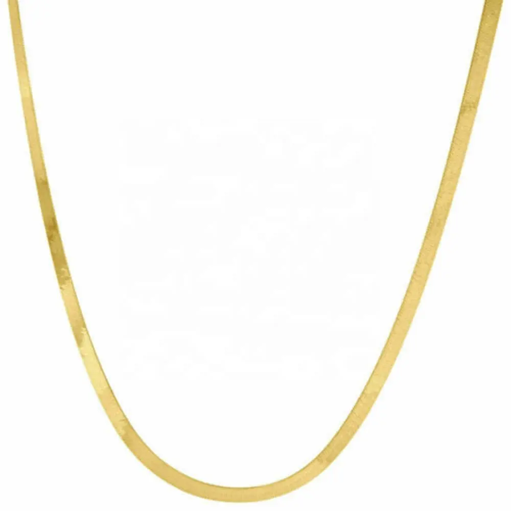 Servizio di avvolgimento Miami Chain14k collana placcata oro giallo catena a spina di pesce setosa 275mm 16-24 pollici nuovo