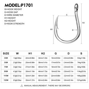 WEIHE Gancho Individual con Púas Acero <span class=keywords><strong>de</strong></span> Alto Carbono Pesca EN EL Mar Placa <span class=keywords><strong>de</strong></span> Hierro Gancho Barco Anzuelo <span class=keywords><strong>de</strong></span> Pesca con Agujeros con Anillo Pescado a Granel - Product Image 6
