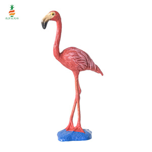 Ornement de Sculpture de flamant rose personnalisable de haute qualité accessoire d'aquarium d'aménagement paysager microscopique en plastique - Product Image 1