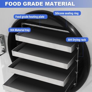 Moins de consommation d'énergie, utilisation domestique, 4 plateaux, 0,4 m2, petite machine de lyophilisation avec pompe à vide pour la lyophilisation de la viande d'escargot - Product Image 2