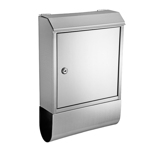 Apartment Wall-Mounted Metal Mailbox with Lock Outdoor Steel Garden Parcel Drop Box for Home and Office Use