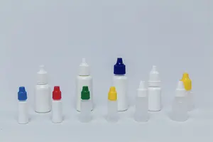 Botellas de plástico para laboratorio, contenedor pequeño de almacenamiento de líquido, cuentagotas para muestra de laboratorio, 6ml