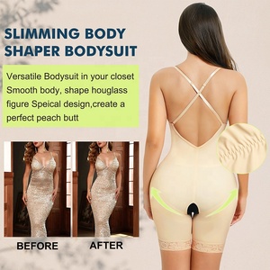 Private Label <strong>Strapless</strong> Full slip Slimming Shaper U Plunge <strong>Backless</strong> Bodysuit for Women Tummy Control <strong>Shapewear</strong> - Product Image 5