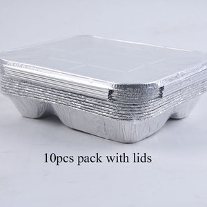 LWS <strong>Aluminum</strong> 4-<strong>Compartment</strong> <strong>Compartment</strong> <strong>Aluminum</strong> <strong>Foil</strong> Container Wholesale Airline Catering <strong>Foil</strong> <strong>Tray</strong> 4 <strong>Compartment</strong> - Product Image 5