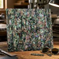 Feuille de cellulose inspirée de l'abalone, motif tourbillonnant multicolore, film irisé pour incrustations de guitares, instruments vintage et artisanat de luxe
