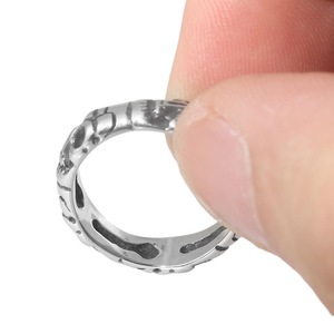 yunnique Men's Skull <b>Ring</b> <b>Titanium</b> Steel Geometric Design Fashion Jewelry Gift FY28069 - Product Image 3