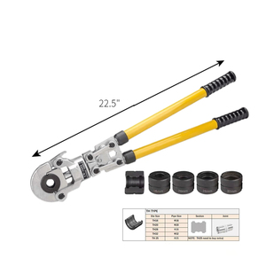 Outil de sertissage hydraulique en acier CW-1632 pour CVC, mâchoires <span class=keywords><strong>TH</strong></span>/U, matrices Pro Press, force de 6T, course de 16-32 mm, tuyaux en aluminium et en plastique, chauffage au sol - Product Image 5