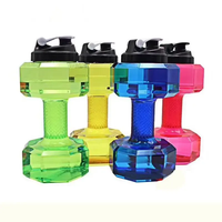 Mancuerna de Ejercicio de 2200 ml, Pesas Ajustables Rellenables con Agua, Mancuerna Portátil para Viajes, Mancuerna de Tamaño Personalizado