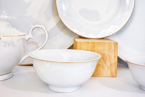 Bộ Đồ Ăn Bằng Sứ Posuda Kazakhstan Cổ Điển, 140 Món, Bộ Đồ Ăn Tối Trung Quốc Cho <span class=keywords><strong>12</strong></span> Người - Product Image 2