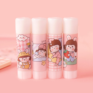 Barras de pegamento de dibujos animados, 9g, pegamento sólido PVA de alta viscosidad para estudiantes, suministros de oficina - Product Image 1