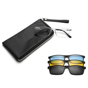 Nuevo <span class=keywords><strong>Clip</strong></span> <span class=keywords><strong>magnético</strong></span> en el marco de las <span class=keywords><strong>gafas</strong></span> Hombres Marco de prescripción óptica <span class=keywords><strong>Gafas</strong></span> Hombres Rectángulo <span class=keywords><strong>Clip</strong></span> polarizado <span class=keywords><strong>Gafas</strong></span> de sol - Product Image 4
