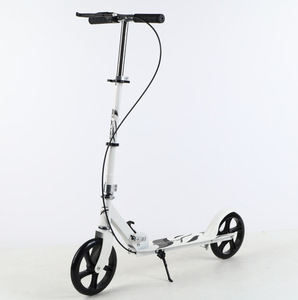 Trottinette à frein à main pour adultes, trottinette de travail pour enfants et adolescents, trottinette de campus urbaine pliable à deux roues - Product Image 2