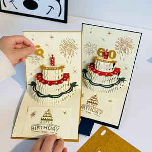 Biglietto d'<span class=keywords><strong>Auguri</strong></span> di Lusso 3D Pop-up <span class=keywords><strong>per</strong></span> <span class=keywords><strong>Compleanno</strong></span>, con Stampa a Caldo, Biglietto Unico 3D Pop-up <span class=keywords><strong>per</strong></span> Tutte le Età, con Busta - Product Image 1