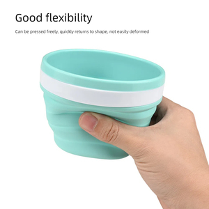 Reusable Coffee Tea <strong>Folding</strong> Water Manufacturer Silicone Shot <strong>Cup</strong> Collapsible Travel <strong>Cups</strong> - Product Image 4