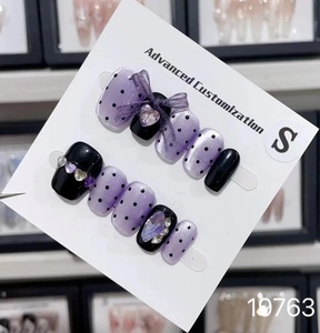 Venta al por Mayor de Fábrica: 10 <span class=keywords><strong>Uñas</strong></span> Postizas Hechas a Mano, Suministro Directo de Fábrica con Estilos Mixtos Personalizados Disponibles - Product Image 3