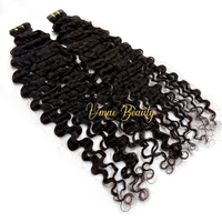 Vmae Wholesale 3A 4A 4B 4C Extensions de cheveux à bandes adhésives 100% cheveux humains vierges Remy bruts birmans, bouclés profonds afro crépus