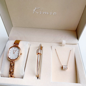 Montre à quartz de luxe 2025 en promotion, bracelet en alliage, montre japonaise et coffret cadeau de bijoux avec boîte pour femmes - Product Image 3