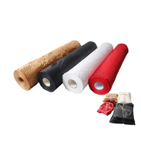 Rouleaux de Papier Alvéolé Biodégradable pour Emballage de Cadres Photo et Bougies Rembourrage Protecteur Matelassé Blanc Rose Coloré