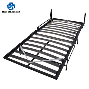 BETOCI Concealed <b>Bed</b> Frame <b>Double</b> <b>Fold</b> 0.9x2m Space Saving Bedroom Hardware - Product Image 1
