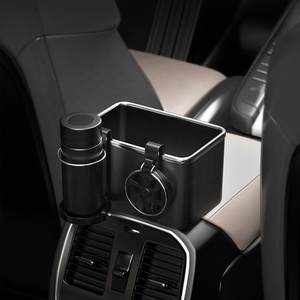 Universal Car Armrest <b>Storage</b> Box Organizer with Cup Holder for Paper Towels Cellphones Water Cup Drink - Product Image 2
