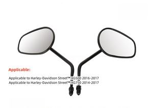 Rétroviseur adapté à Harley Street Bob XG500 XG750 Noir Chrome Rétroviseurs de moto 2014-2017 - Product Image 2