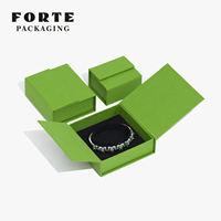 Boîte à bijoux magnétique à double porte FORTE, design luxueux, nouvelle conception, haute qualité, logo personnalisé, vente en gros pour emballage cadeau