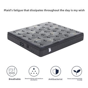 Nandi Nhà Máy Bán Buôn Năm Sao Khách Sạn Tương Thích <span class=keywords><strong>Simmons</strong></span> Cột Sống Bảo Vệ 1.8 Độc Lập Mùa Xuân Nệm Cao Su USB Dệt Kim - Product Image 6