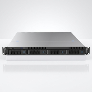Boîtier de serveur 1U <span class=keywords><strong>19</strong></span> pouces peu encombrant avec 4 baies de disques pour les applications de calcul en périphérie - Product Image 1