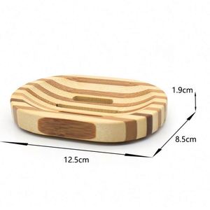 Custom LOGO Self Draining Bar <b>Soap</b> <b>Dish</b> Wooden <b>Soap</b> Saver Tray Holder for Kitchen - Product Image 3
