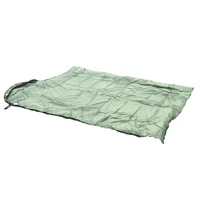 Sac de couchage d'extérieur chaud camouflage de type enveloppe, garnissage en coton creux, tissu en polyester et soie pour adulte, randonnée printemps/été