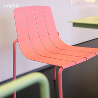 Fauteuil de salle à manger d'extérieur moderne en aluminium, empilable, résistant aux intempéries, pour café, bistrot, hôtel, jardin, terrasse