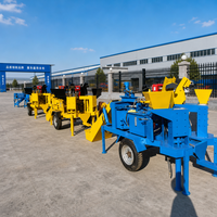 Machine mobile de fabrication de briques en terre cuite, alimentée au diesel, modèle PPT2-20M, équipée d'un moteur de 18 CV