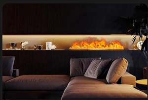 Foyer électrique à <span class=keywords><strong>flamme</strong></span> décorative à LED murale de couleur unique Télécommande à <span class=keywords><strong>flamme</strong></span> de cheminée OEM 570mm CE Camino - Product Image 3