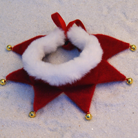 Écharpe de Noël pour animaux de compagnie en velours doux avec clochette, accessoire réglable à nouer, ornement de Noël et du Nouvel An
