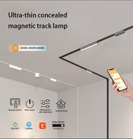 Nouveau spot LED COB magnétique sur rail, forme grille, 9W 48V, anti-éblouissement, en aluminium, IP20, Ra90, dimmable, pour lustre moderne