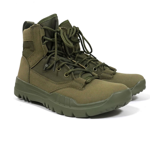 TSB1102 Olive Green <b>Spring</b> Fresh Green Grass Hiking Shoes Jungle <b>Boots</b> Desert <b>Boots</b> Light Weight Suede Cow Leather Light Weight - Product Image 1