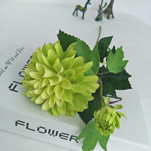 Flores de Seda Dahlia con Pompón al por Mayor, Flores Artificiales con Capullo para Arreglos Florales y Decoración de Bodas - Product Image 5