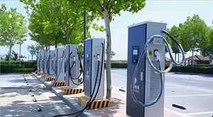 Haute qualité 60KW EV Charge Double prise DC Pile de charge GBT/CCS2 Véhicules électriques Station de charge de voiture en plein air - Product Image 5