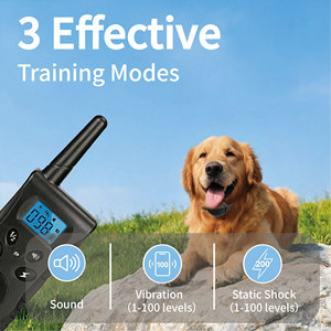 Perpetual Dog Training Collar Nylon Rechargeable Electric Shock <b>Vibration</b> <b>Remote</b> <b>Control</b> for Dogs collier Anti Aboiement Chien - Product Image 3