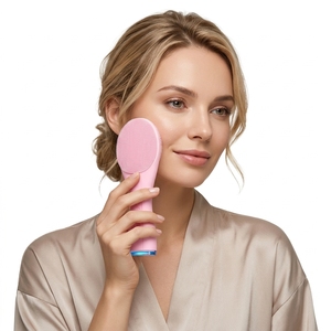 Brosse nettoyante électrique pour le visage, vibration ultrasonique, nettoyant pour le visage en silicone, lavage en profondeur des pores, élimination des points noirs, soins <span class=keywords><strong>de</strong></span> beauté - Product Image 1