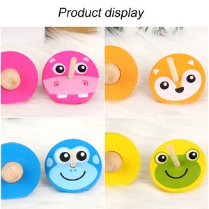 Mini Kids Wooden Spinning <strong>Tops</strong> Painted <strong>Spin</strong> <strong>Top</strong> Vintage Craft Gyroscopes Great Gift for Toddlers Boys and Girls - Product Image 5
