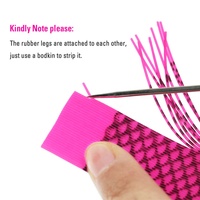Jambes en silicone rondes Grizzly en gros pour la pêche à la mouche, jambes en caoutchouc à rayures, motif de jig pour la pêche au black bass, jupes de leurres pour la pêche à la mouche, matériaux pour la pêche à la mouche