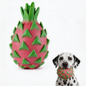 Juguetes Masticables para Perros con Diseño Personalizado, Indestructibles, con Forma de Piña, de Goma Natural Resistente para Perros Mordedores Agresivos - Product Image 1