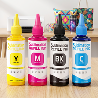 Tinta Sublimasi 100ml dengan Tingkat Transfer Tinggi untuk Printer Desktop Epson Ecotank