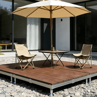 Système de terrasse modulaire facile à installer pour l'extérieur avec supports réglables